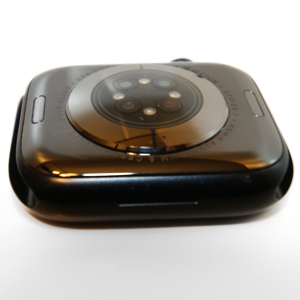 Apple Watch Series 7 GPS + Cellular Aluminum 45mm Black Midnight Sport Band M/L - Picture 13 of 16